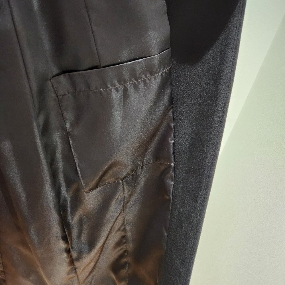 Vintage Sachi 100% Cashmere Black Coat - Picture 5 of 5